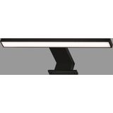 BRILONER - DUN - LED-spiegellamp, 5 W, 500 lm, IP44, zwart, metaal-kunststof, 30 x 10,3 x 3,6 cm
