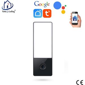 Wifi muurlamp met IP-camera met bediening via APP en kan werken met spraakgestuurde apps. T-2005.