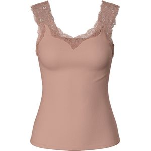 Pieces hemdje met kant - Lace Top - Barbera - XL - Roze