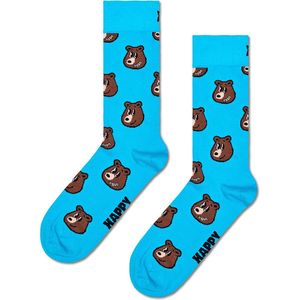 Happy Socks sokken bear blauw - 41-46