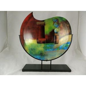 Decoratieve glazen vaas Artwork 48cm - Fusion glas - Decoratieve glazen
