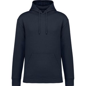 Native Spirit Ecologische uniseks sweater met capuchon en afhangende mouwen in geborsteld fleece NS436 - Navy Blue - XS