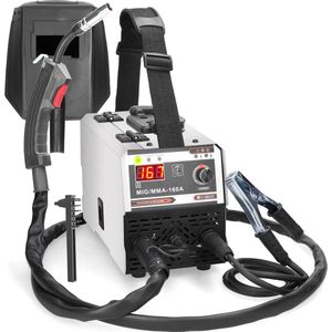 Lasmachine - Elektrische Lasser - MIG MMA Lasmachine - 160A - Inert Gas Afgeschermd - Regelbare IGBT DC Omvormer - Elektrische Boog Lasser