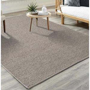 the carpet Premium Wool Handgeweven Vloerkleed, Natuurlijke Vezel Wollen Vloerkleed, Scandinavische Flatweave Stijl Elegantie, 090x160