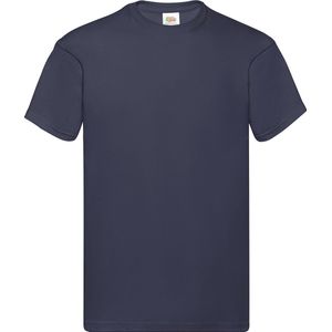 Donker Blauw 2 Pack t-shirt Fruit of the Loom Original maat 3XL
