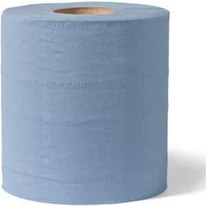 Poetspapier | 2-laags | 20cm | 130m | papier | blauw | 6 stuks