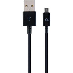 Cablexpert CC-USB2P-AMMBM-2M USB-kabel USB 2.0 USB A Micro-USB B Zwart