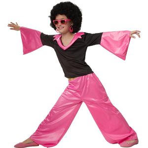 dressforfun - Groovy Disco Girl 140 (9-10y) - verkleedkleding kostuum halloween verkleden feestkleding carnavalskleding carnaval feestkledij partykleding - 302372