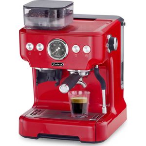 Trisa Barista Plus Koffiezetapparaat Rood Met koffiemolen