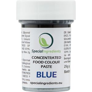 Geconcentreerde Voedingskleur Pasta - Blauw - 25 gram