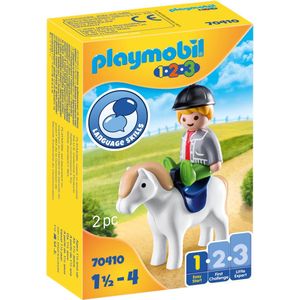 PLAYMOBIL 1.2.3 Jongen met pony - 70410