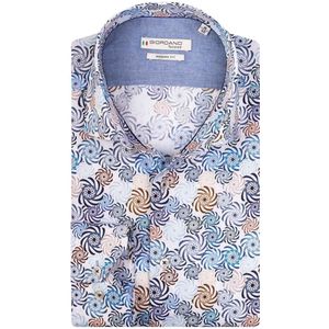 Giordano 107856 Casual overhemd met lange mouwen - Maat 40 - Heren