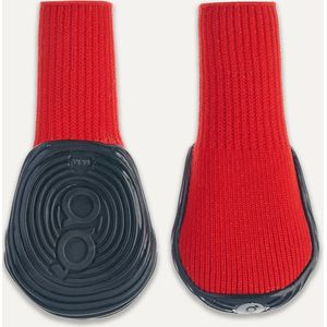 Gooeez Regular Dog Boots (2-pack) L Red/Black