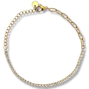 Zatthu Jewelry - N22FW562 - Josh fijne stainless steel armband met zirkonia