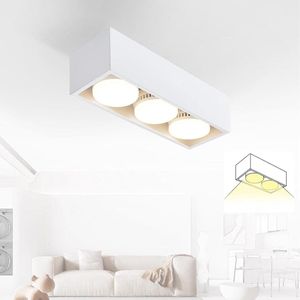 Moderne opbouw LED plafondlamp - Wit - 3 vlammen - Zwenkbaar - Warm wit - Voor keuken, woonkamer, eetkamer, slaapkamer, hal