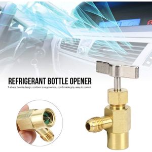 Koelmiddel Fles Opener Ventiel - Precisie Draad Ontwerp - Messing en Roestvrij Staal - 1/4"" Saaie en 1/2"" Acme - Lucht Conditioner Verdeelstuk .