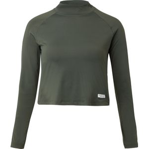 Horze Gabriela Crop Top met UV bescherming, dames, Climing Ivy Dark Green, 40