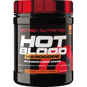 Scitec Nutrition - Hot Blood Hardcore Pre-Workout (Orange Juice - 375 gram)