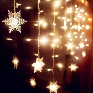 Lichtsnoer met LED-sterren, 96 leds, 3,5 m, kerstlicht met stekker, IP44 waterdicht, voor buiten of binnen, 8 modi, licht voor kerstboom, balkon, tuin, feest, warmwit