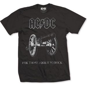 AC/DC - About To Rock Heren T-shirt - XXL - Zwart