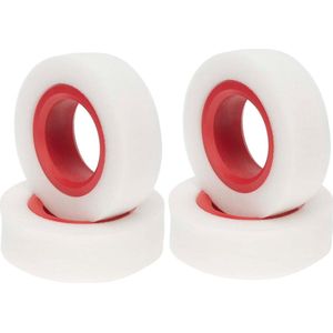 Dual Stage TPE Foam Inserts Spons voor 1/10 RC Crawler Auto 2.2"" Wielband - Rood - Hoge Kwaliteit