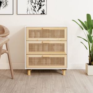 The Living Store Dressoir - - Kast - 60x30x70cm - Wit