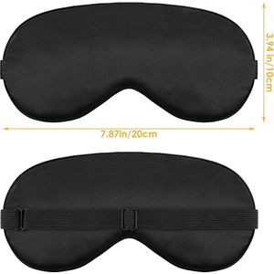 Mrs. Jones Premium Collection - Slaapmasker - Zijslaper - Zwart - Verstelbare riem - Slaaplichtblokkering - Zacht ademend