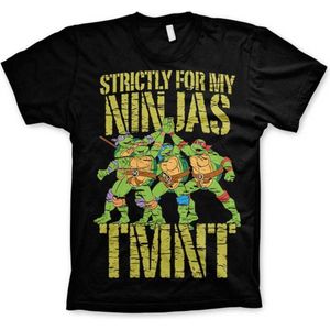 Teenage Mutant Ninja Turtles Heren Tshirt -S- Strictly For My Ninjas Zwart