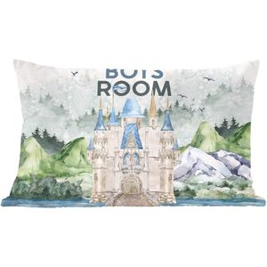 Sierkussens - Kussentjes Woonkamer - 50x30 cm - Quotes - Boys room - Spreuken - Jongens - Kids - Baby - Boys