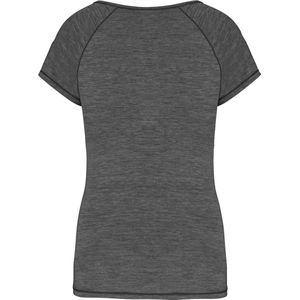 SportT-shirt Dames S Proact Ronde hals Korte mouw Marl Dark Grey 88% Polyester, 12% Elasthan
