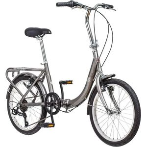 Vouwfiets - Vouwfietsen - Vouwfiets Volwassenen - Stadsfiets - Plooifiets - 20 Inch - 7 versnellingen - Grijs