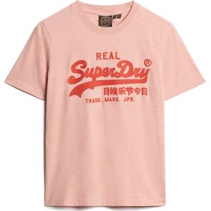 Superdry EMBROIDERED VL RELAXED T SHIRT Dames - Roze - Maat XL