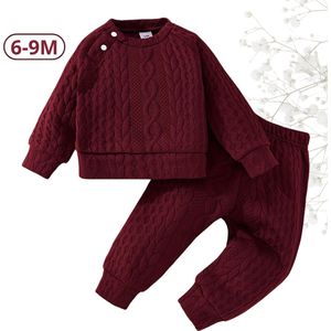 Nivard Babykleding - Romper Baby - Winterpak Jongens & meisjes- Pakje - 6-9 Maanden - Rood