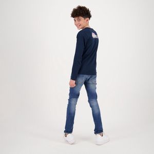 Raizzed Longsleeve Timoty met Tekst Blauw