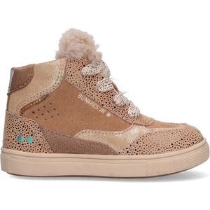 BunniesJR 224752-474 Meisjes Hoge Sneakers - Roze - Suède - Veters