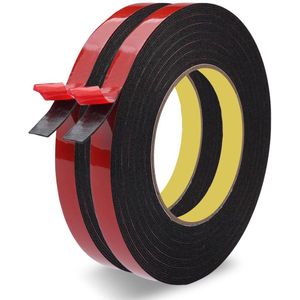Dubbelzijdig plakband 10 m x 12 mm extra sterk waterdicht multifunctionele montagetape voor muur en ledstrips auto woonkamer kantoordecoratie
