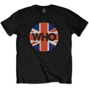 The Who - Union Jack Circle Heren T-shirt - 2XL - Zwart