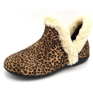 Alberola Dames Pantoffel - Z0183-9 Camel Panterprint - Maat 41