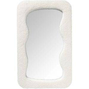 Teddy wave spiegel - wit - 60 x 37 cm