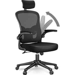 Ergonomische Bureaustoel met Hoofdsteun - Bureaustoelen voor Volwassenen - Office Chair - Gamestoel - Kantoorstoel - Volledig Verstelbaar - Incl. 3D-verstelbare Armleuningen & Verstelbare Lendensteun