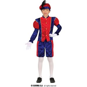 Guirma - Pietenpakken - Pieterbaas Piet Kind Kostuum - Rood, Paars - 3 - 4 jaar - Kerst - Verkleedkleding