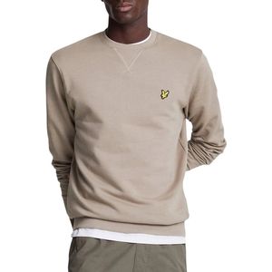 Lyle & Scott Crew Neck Truien & Vesten Heren - Sweater - Hoodie - Vest- Taupe - Maat M