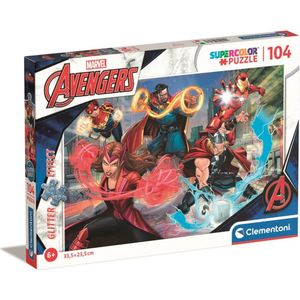 Clementoni Marvel Avengers - Glitter Effect - 104 stukjes