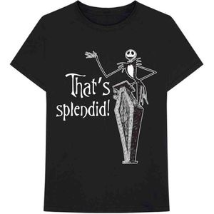 Disney The Nightmare Before Christmas - Splendid Heren T-shirt - S - Zwart