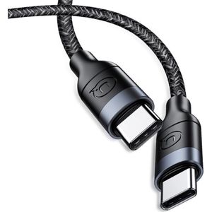 USAMS Laad en Data Kabel USB-C naar USB-C - Zwart