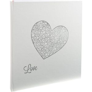 ACROPAQ Fotoalbum - Fotoboek bruiloft, huwelijk, Plakboek, 29 x 32 cm - Wit