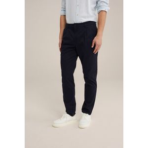 WE Fashion Heren tapered fit chino met stretch