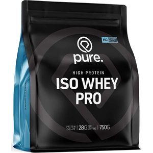 PURE Iso Whey Pro - cocos - 750gr - whey eiwit isolaat - eiwitshake - koolhydraatarm