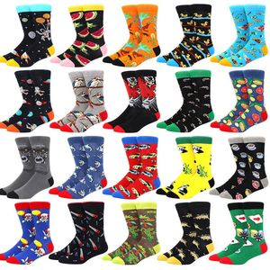 Heren sokken - 10 paar - giftbox - grijs - zwart - blauw - bruin - groen - mix - leuke print - 40 - 46 - cadeau voor hem - geschenk man - Kerst cadeau - vaderdag cadeau - verjaardagscadeau