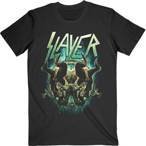 Slayer - Daemonic Twin Heren T-shirt - M - Zwart